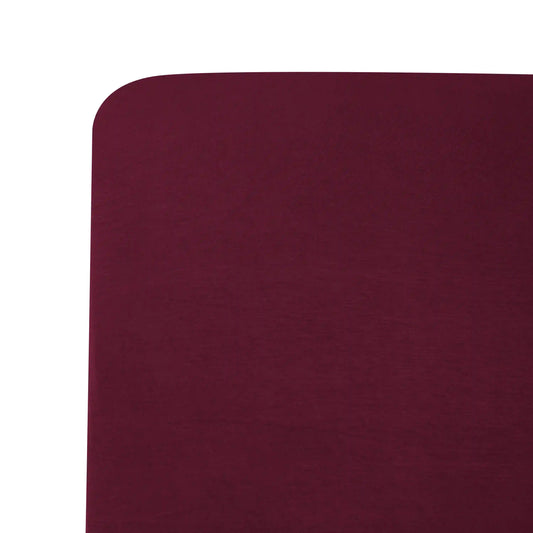 Crib Sheet in Burgundy