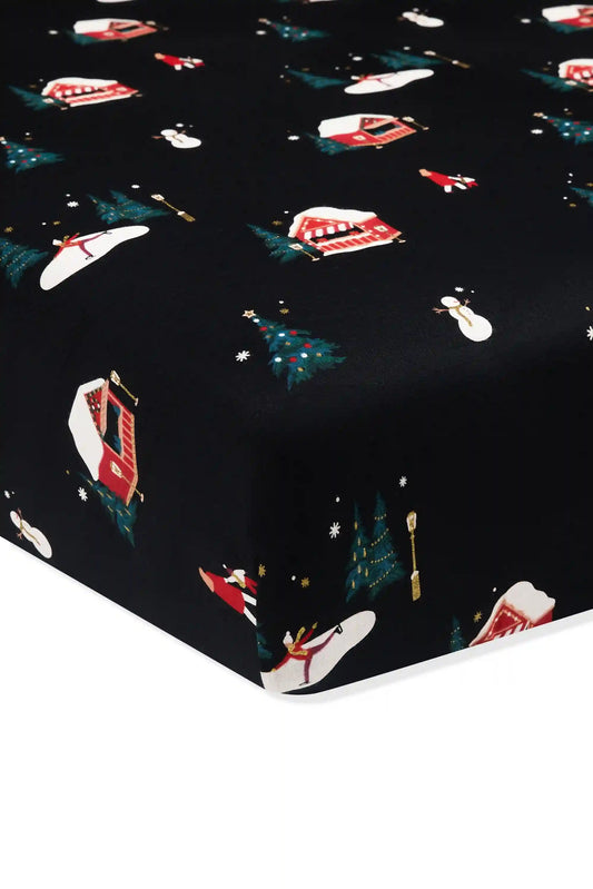 Crib Sheet in Winter Wonderland
