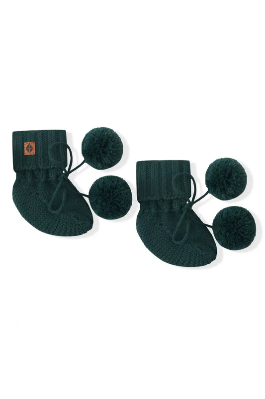 Knit Booties in Cypress
