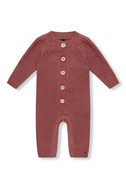 Chunky Knit Jumpsuit in Ember