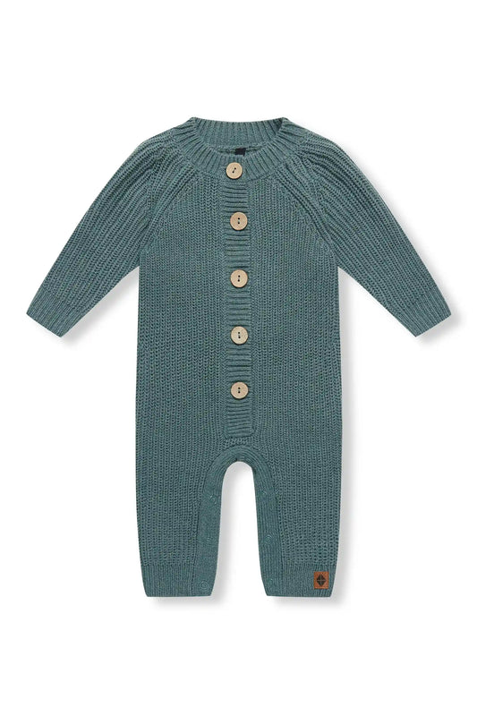 Chunky Knit Jumpsuit in Pine
