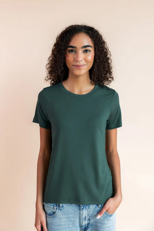 Women's Crew Neck Tee in Cypress