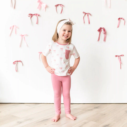 Toddler Crew Neck Tee in Bow