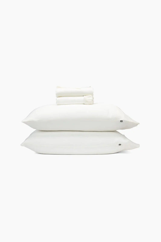 Bamboo Sateen Sheet Set in Shell