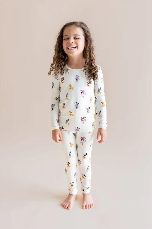 Long Sleeve Pajamas in Mickey Mouse & Friends