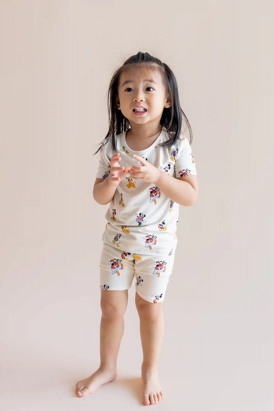 Short Sleeve Pajamas in Mickey Mouse & Friends