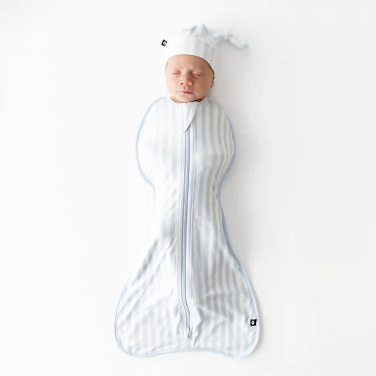 Swaddle Bag in Small Mist Stripe 0.5