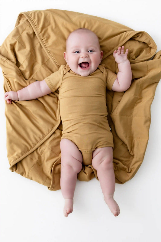 Baby Blanket in Ochre