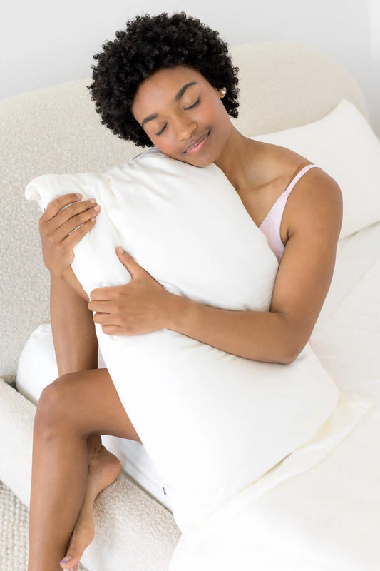 Bamboo Sateen Pillowcase Set in Shell