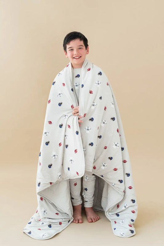Youth Blanket in Vintage Football 2.5