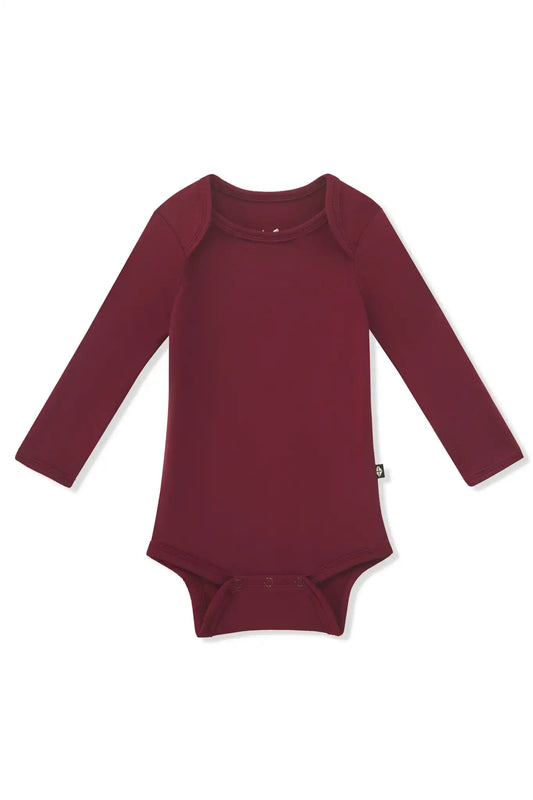 Long Sleeve Bodysuit in Burgundy