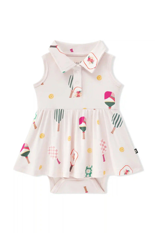 Polo Bodysuit Dress in Pickleball
