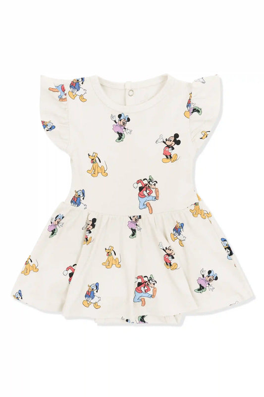 Twirl Bodysuit Dress in Mickey Mouse and Friends