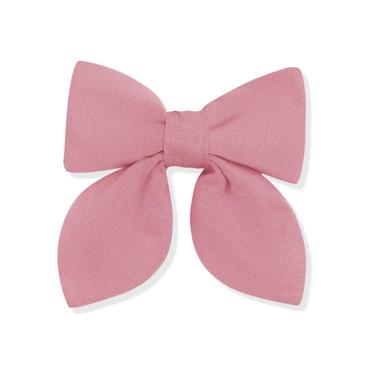 Medium Alligator Clip Bow in Apple Blossom