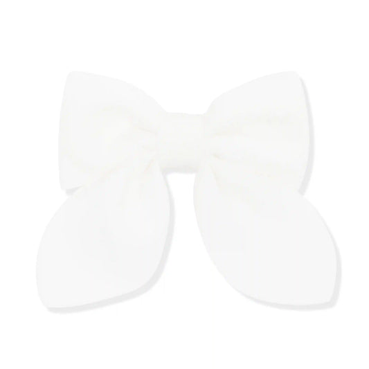 Medium Alligator Clip Bow in Cloud