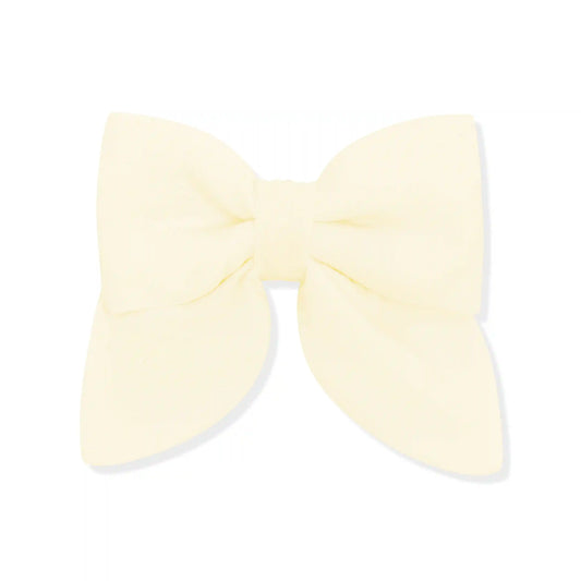 Medium Alligator Clip Bow in Chamomile