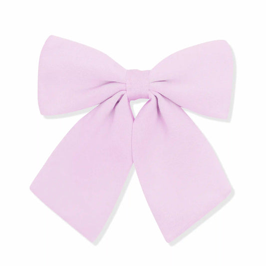 Large Alligator Clip Bow in Thistle