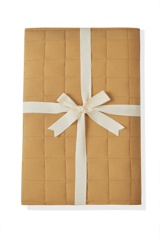 Adult Quilted Blanket in Ochre 2.5
