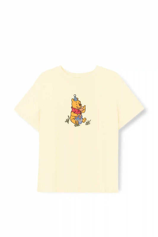Women's Graphic Tee in Winnie the Pooh on Chamomile