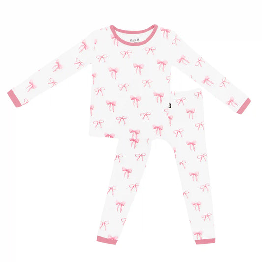 Long Sleeve Pajamas in Bow