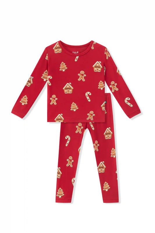 Long Sleeve Pajamas in Gingerbread