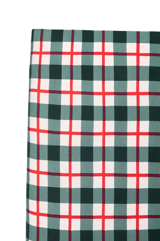 Crib Sheet in Holiday Plaid