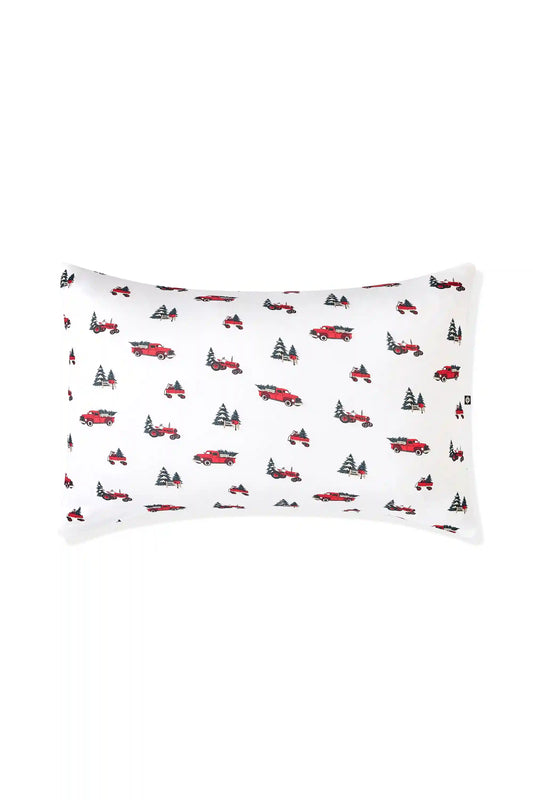 Standard Pillowcase in Holiday Tree Farm