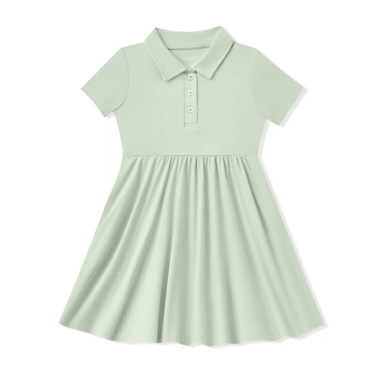 Polo Dress in Basil