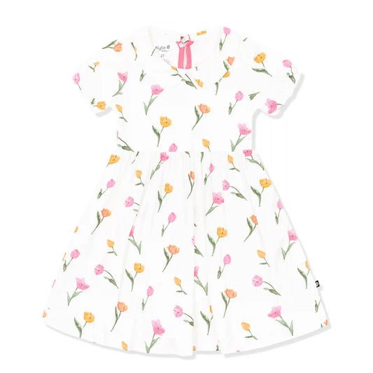Peter Pan Collar Dress in Tulip