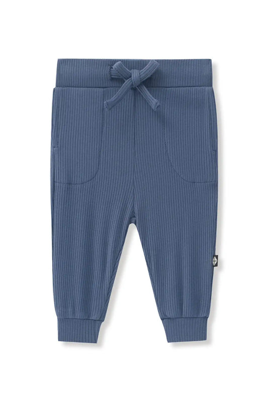 Ribbed Jogger Pant in Oxford