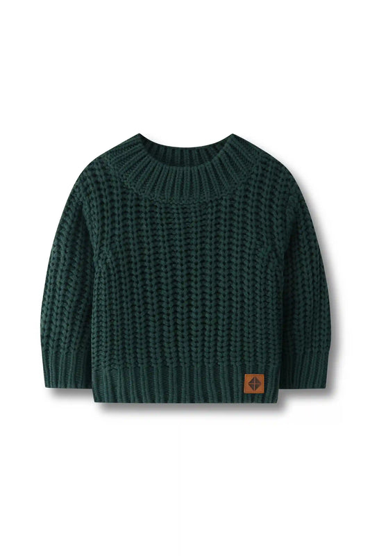 Chunky Knit Sweater in Cypress