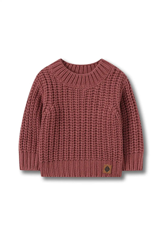 Chunky Knit Sweater in Ember