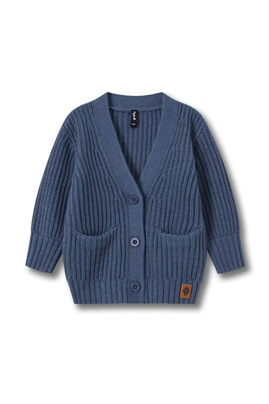 Chunky Knit Oversized Cardigan in Oxford