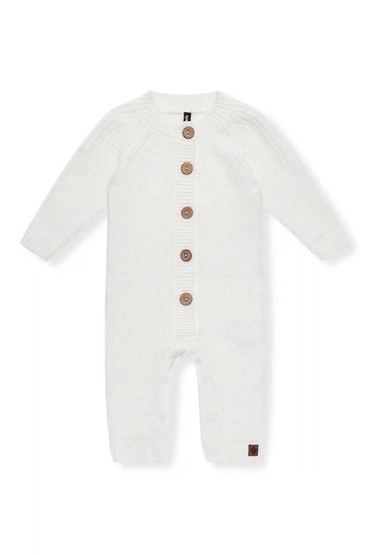 Chunky Knit Jumpsuit in Cloud
