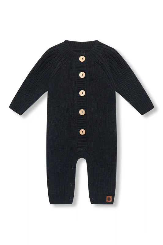 Chunky Knit Jumpsuit in Midnight