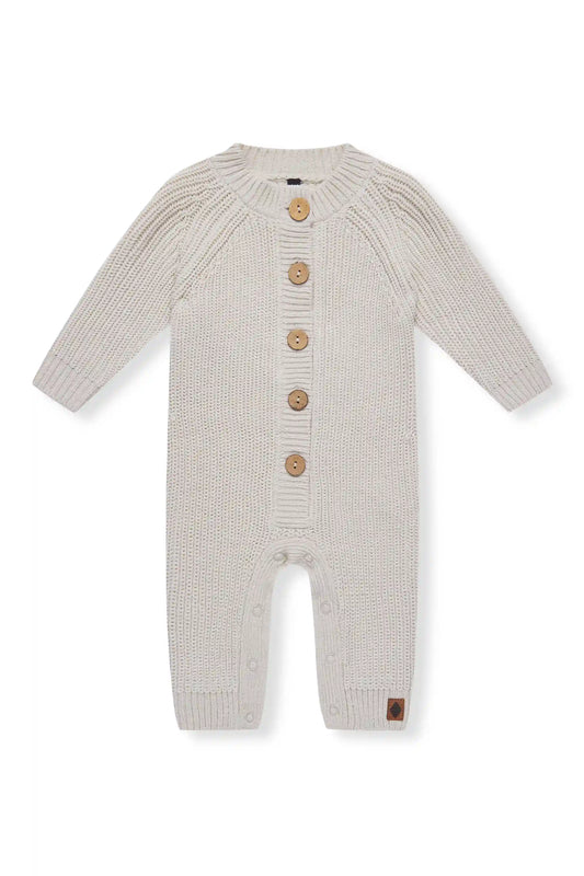 Chunky Knit Jumpsuit in Oat