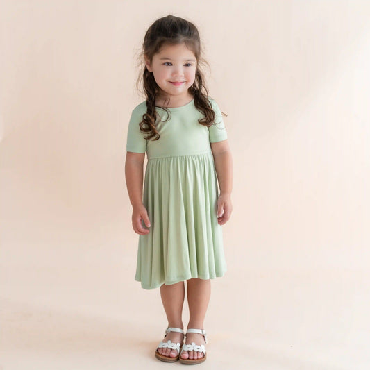 Twirl Dress in Basil