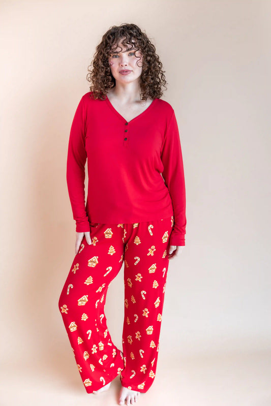 Women's Lounge Pants in Gingerbread
