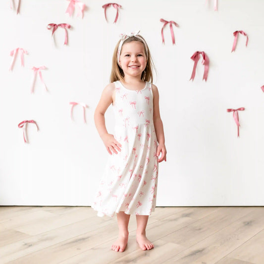 Tank Twirl Dress in Bow