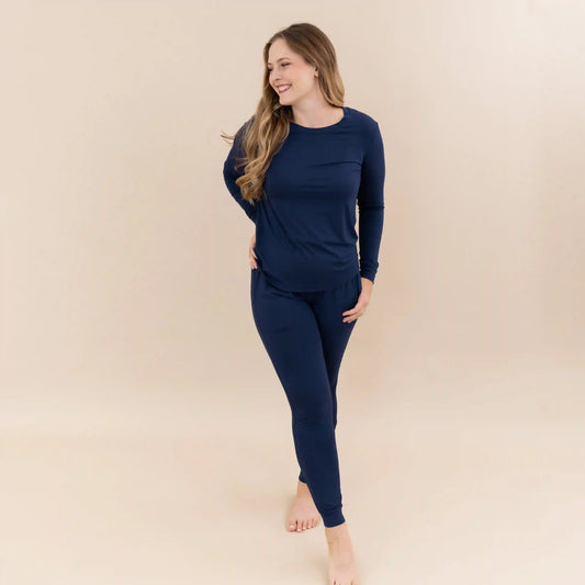 Women's Jogger Pajama Set in Navy