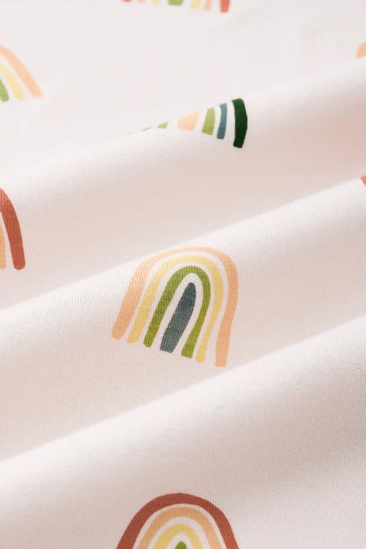 Crib Sheet in Retro Rainbow