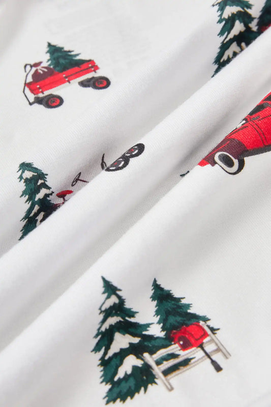 Standard Pillowcase in Holiday Tree Farm