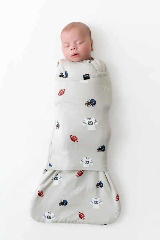 Sleep Bag Swaddler in Vintage Football 1.0
