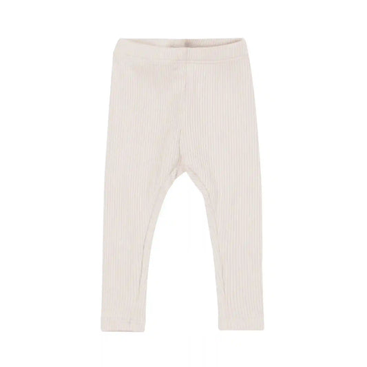 Ribbed Leggings in Oat
