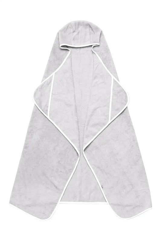Toddler Hooded Bath Towel in Storm with Cloud Trim