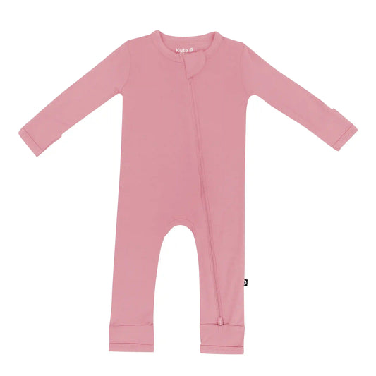 Zippered Romper in Apple Blossom